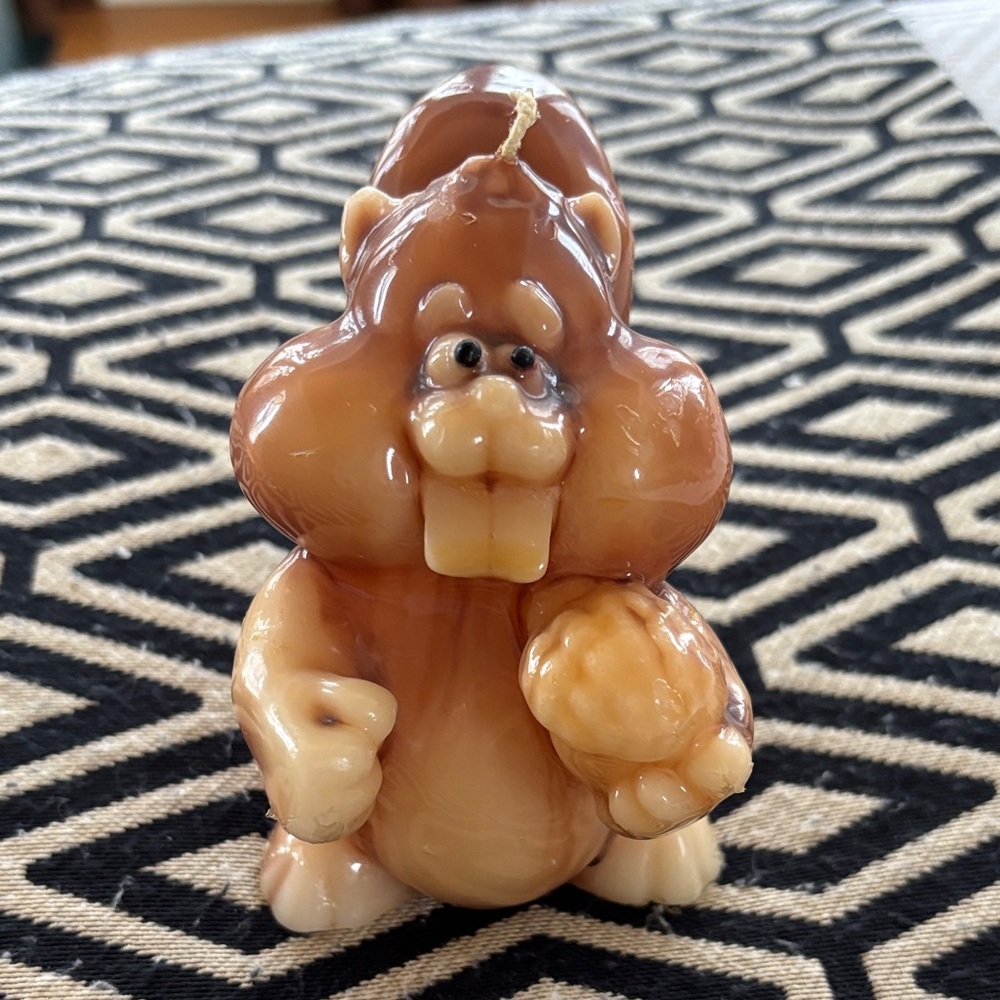 Squirrel defending a Nut Candle